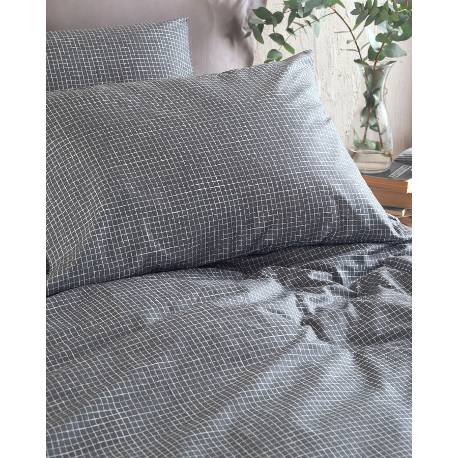 Σετ σεντόνια Σούπερ Υπέρδιπλα (270x290) Βαμβακερά Rythmos Diva Pacify Γκρι