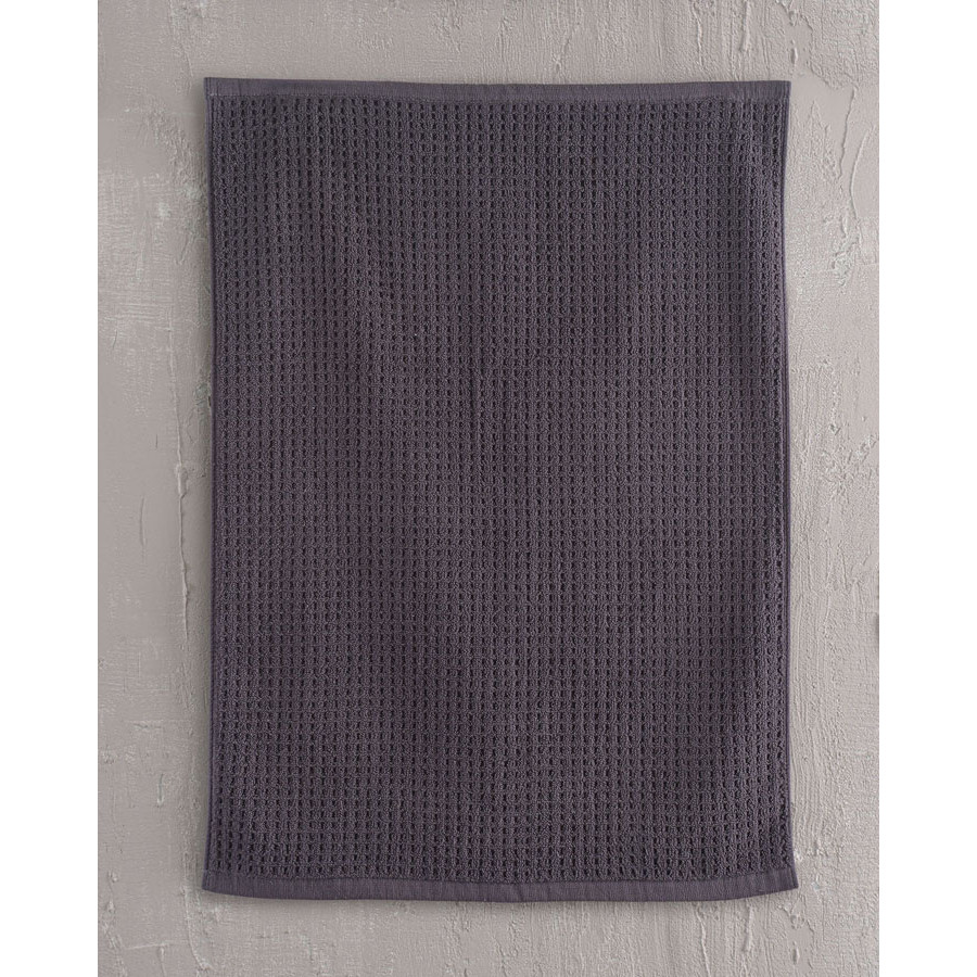 Ταπέτο - Πατάκι Μπάνιου (50x70) Βαμβακερό Rythmos Allen Ανθρακί