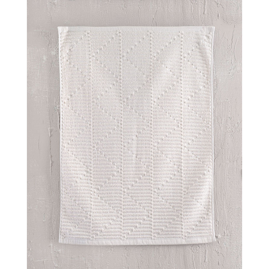 Ταπέτο - Πατάκι Μπάνιου (50x70) Βαμβακερό Rythmos Jessica Εκρού