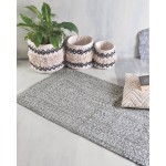 Πατάκι - Ταπέτο (60x120) Βαμβακερό Rythmos Almira Γκρι