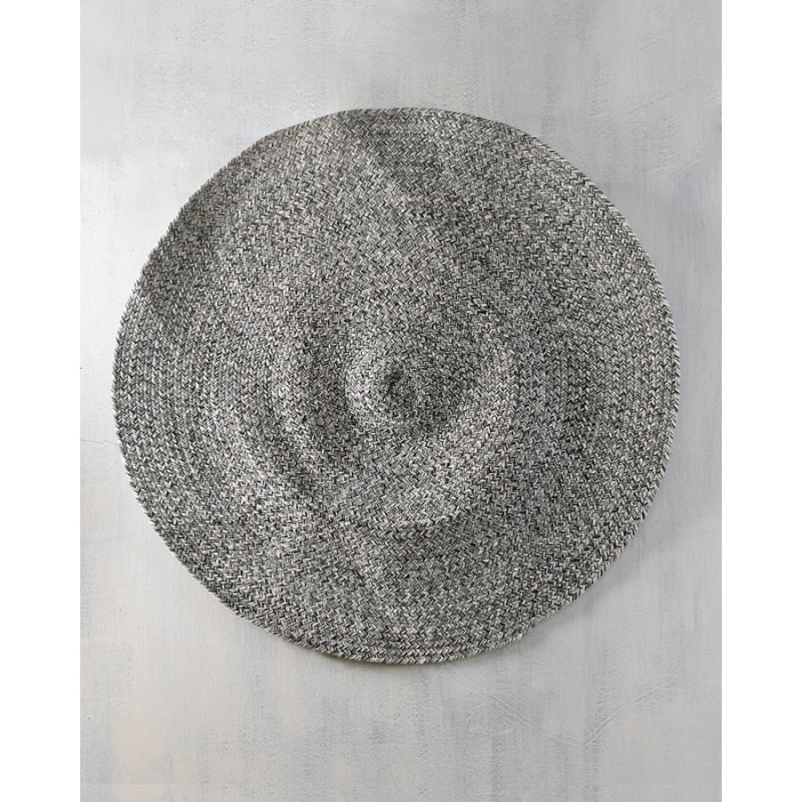 Στρογγυλό Χαλάκι (Διάμετρος: 120εκ) Βαμβακερό Rythmos Almira Γκρι