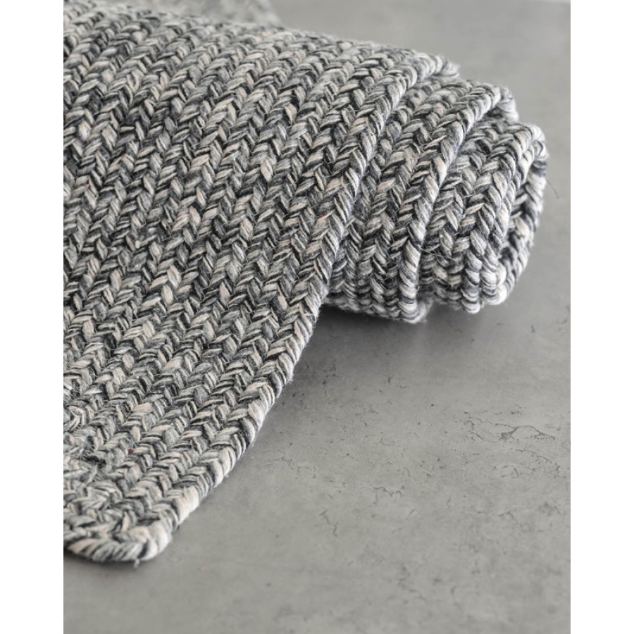 Χαλάκι (120x160) Βαμβακερό Rythmos Almira Γκρι