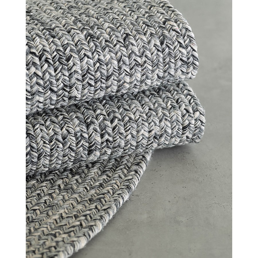 Στρογγυλό Χαλάκι (Διάμετρος: 120εκ) Βαμβακερό Rythmos Almira Γκρι