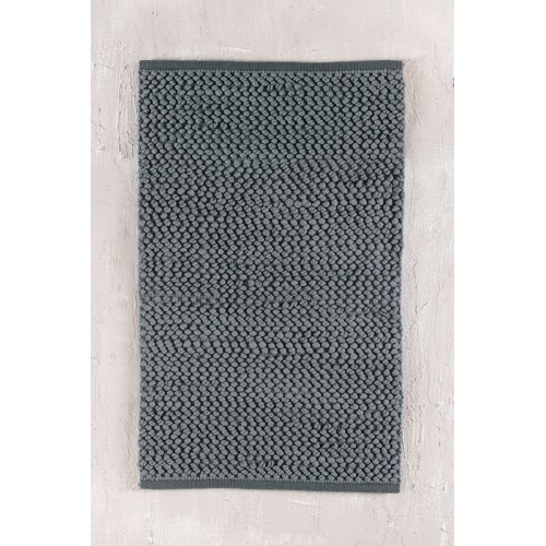 Ταπέτο-Πατάκι Μπάνιου (60x90) Βαμβακερό Rythmos Archi Γκρι