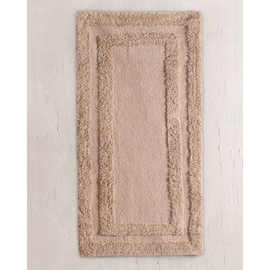 Ταπέτο-Πατάκι (60x120) Βαμβακερό Rythmos Etna Καφέ