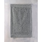 Ταπέτο-Πατάκι Μπάνιου (50x80) Βαμβακερό Rythmos Rimmon Γκρι