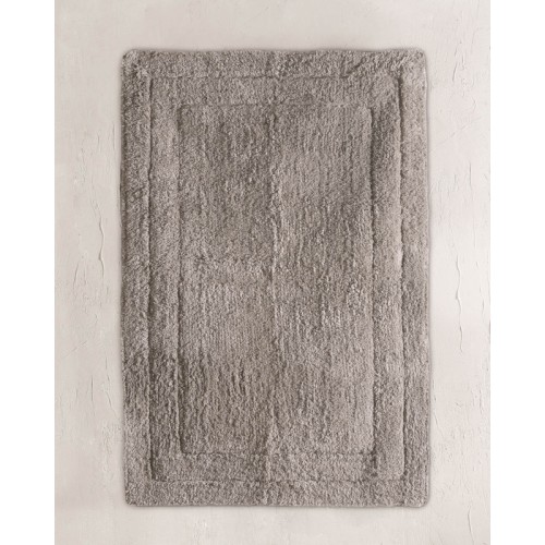 Ταπέτο - Πατάκι Μπάνιου (60x90) Βαμβακερό Rythmos Senna Γκρι - Καφέ