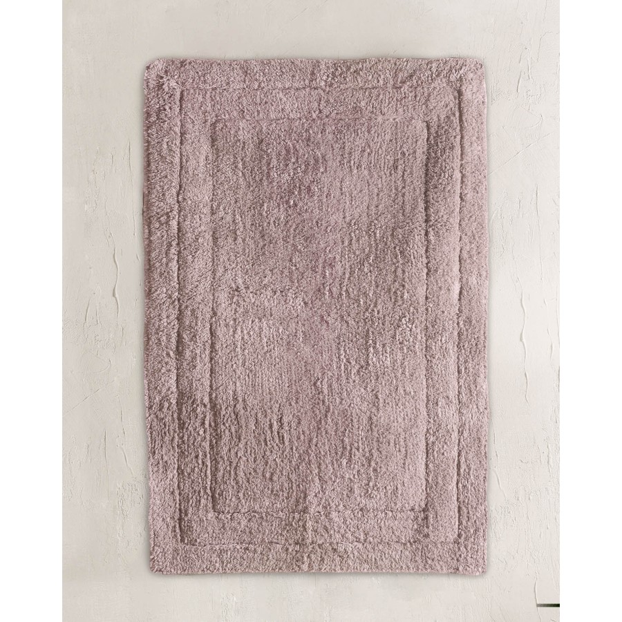 Ταπέτο - Πατάκι Μπάνιου (50x80) Βαμβακερό Rythmos Senna Παλαιωμένο Μωβ