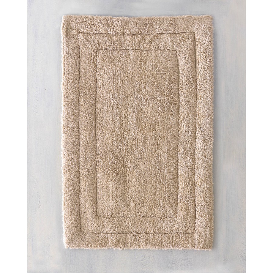 Ταπέτο - Πατάκι Μπάνιου (50x80) Βαμβακερό Rythmos Senna Μπεζ