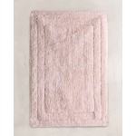 Ταπέτο - Πατάκι Μπάνιου (60x90) Βαμβακερό Rythmos Senna Πούδρα