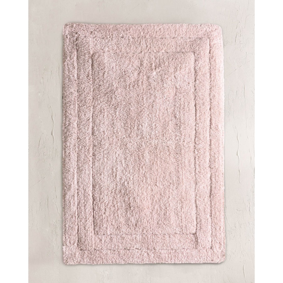 Ταπέτο - Πατάκι Μπάνιου (50x80) Βαμβακερό Rythmos Senna Πούδρα