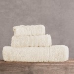 Πετσέτα Προσώπου (50x90) Πενιέ Rythmos Aria Εκρού