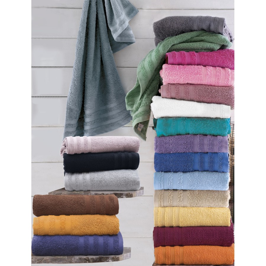 Πετσέτα Προσώπου (50x90) Πενιέ Rythmos Lagoon Καφέ