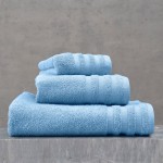 Πετσέτα Προσώπου (50x90) Πενιέ Rythmos Lagoon Γαλάζιο