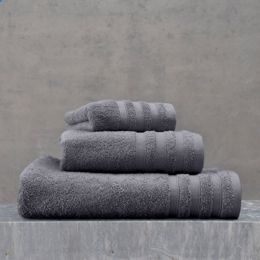 Πετσέτα Χειρός (40x60) Πενιέ Rythmos Lagoon Γκρι