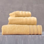 Πετσέτα Προσώπου (50x90) Πενιέ Rythmos Lagoon Κίτρινο