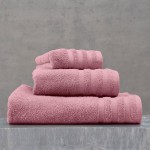 Πετσέτα Προσώπου (50x90) Πενιέ Rythmos Lagoon Ροδί