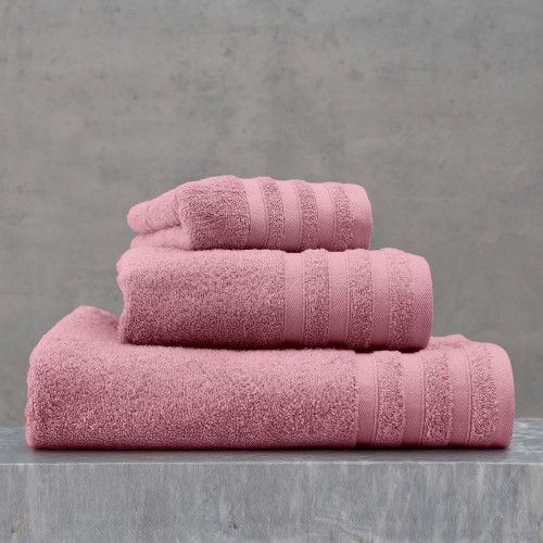 Πετσέτα Προσώπου (50x90) Πενιέ Rythmos Lagoon Ροδί