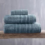 Πετσέτα Προσώπου (50x90) Πενιέ Rythmos Laura Ντένιμ