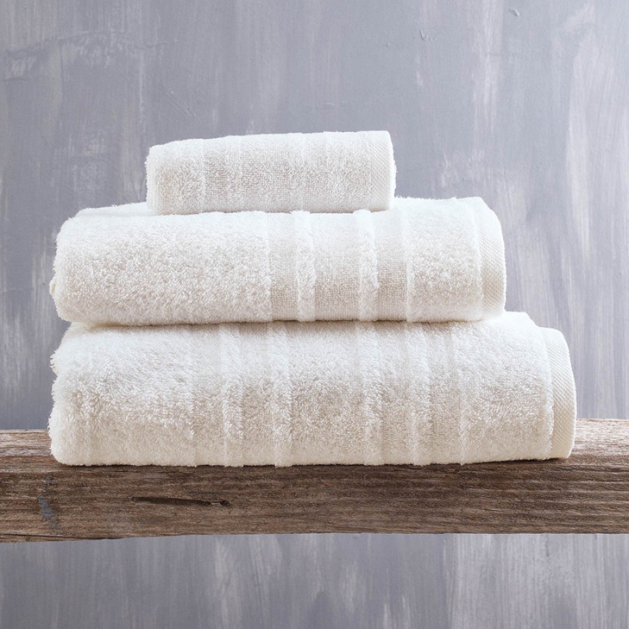 Πετσέτα Χειρός (30x50) Πενιέ Rythmos Laura Εκρού