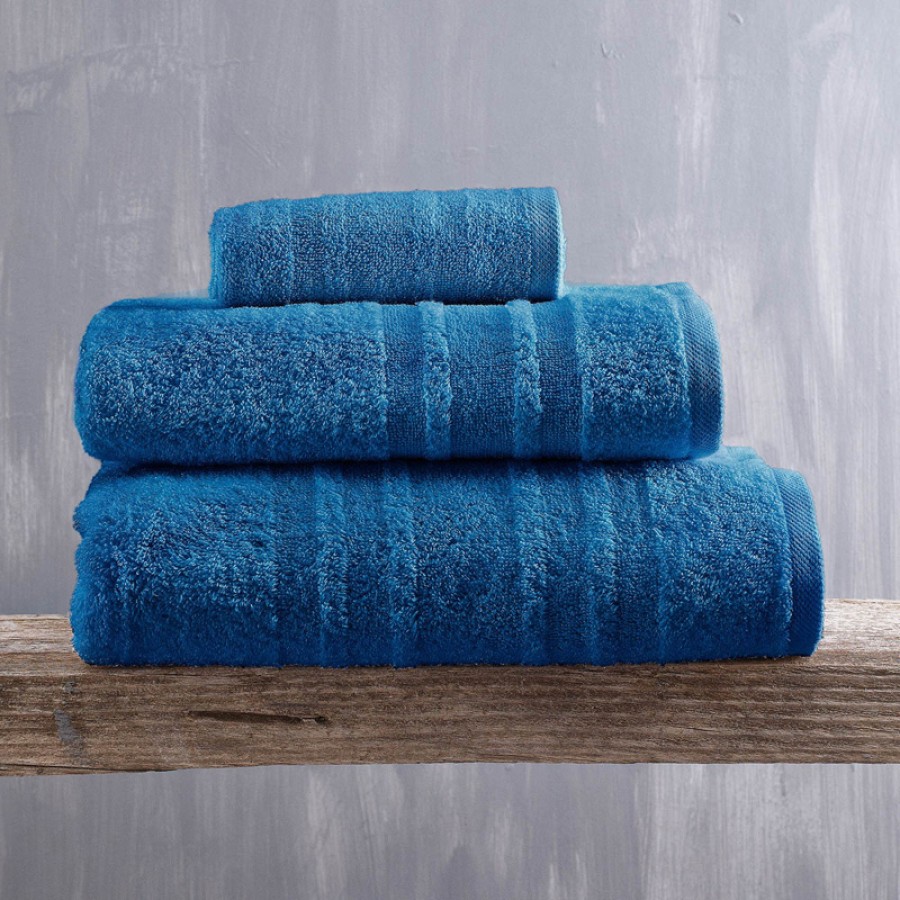 Πετσέτα Χειρός (30x50) Πενιέ Rythmos Laura Μπλε