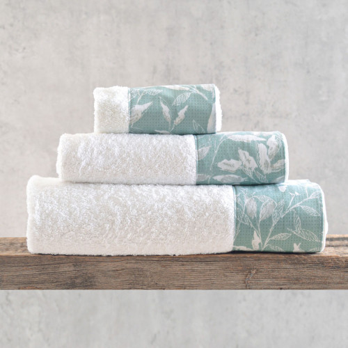 Σετ Πετσέτες 3 Τεμαχίων (Χεριών|Προσώπου|Λουτρού) Κουτί Rythmos Loreta Βεραμάν