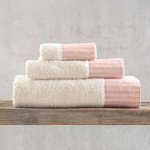 Σετ Πετσέτες 3 Τεμαχίων (Χεριών|Προσώπου|Λουτρού) Κουτί Rythmos Masters Ροζ