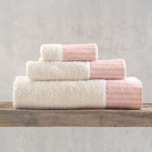 Σετ Πετσέτες 3 Τεμαχίων (Χεριών|Προσώπου|Λουτρού) 500γρ Rythmos Masters Ροζ