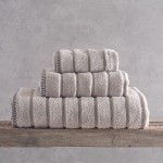 Πετσέτα Προσώπου (50x90) Βαμβάκι 530 γραμ/τμ Rythmos Pyramid Μπεζ