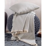 Ριχτάρι για Πολυθρόνα (160x180) Ζακάρ Διπλής Όψης Rythmos Reeves Γκρι