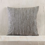 Μαξιλαροθήκη Διακοσμητική Φιγούρας (40x40) Σενίλ Μονόχρωμο Rythmos Apertius Γκρι - Καφέ