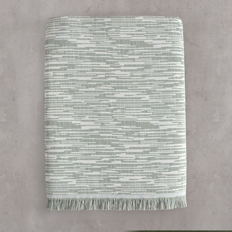 Ριχτάρι για Πολυθρόνα (160x180) Ζακάρ Βαμβακερό Rythmos Atticus Χακί