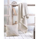 Ριχτάρι για Πολυθρόνα (160x180) Σενίλ Μονόχρωμο Rythmos Avida Μπεζ