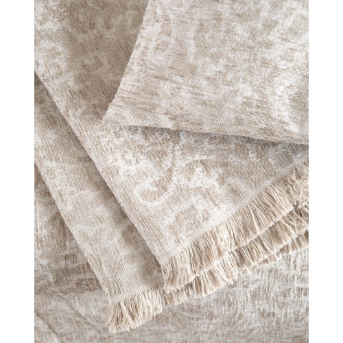 Ριχτάρι για Διθέσιο Καναπέ Rythmos (180x240) Σενίλ Ζακάρ Rythmos Bianco Μπεζ