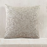 Μαξιλαροθήκη Διακοσμητική (40x40) Σενίλ Ζακάρ Rythmos Bianco Μπεζ