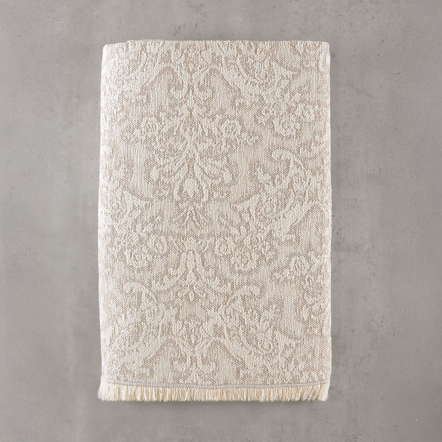 Ριχτάρι για Πολυθρόνα Rythmos (160x180) Σενίλ Ζακάρ Rythmos Bianco Εκρού