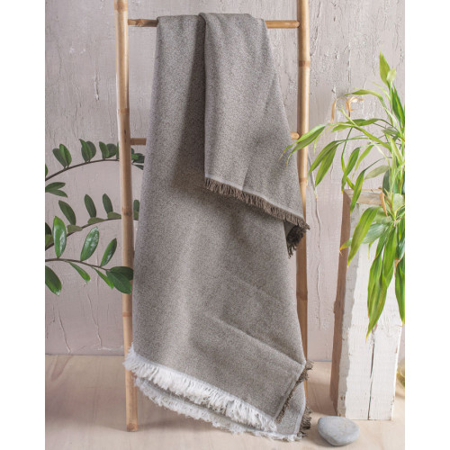 Ριχτάρι για Τριθέσιο Καναπέ (180x280) Ζακάρ 4 Εποχών Rythmos Cadenza Καφέ