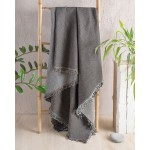 Ριχτάρι για Διθέσιο Καναπέ (180x240) Ζακάρ 4 Εποχών Rythmos Cadenza Καφέ - Μαύρο