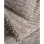 Ριχτάρι για Πολυθρόνα (160x180) Σενίλ Μονόχρωμο Rythmos Charlie Καφέ