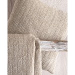 Ριχτάρι για Διθέσιο Καναπέ (180x240) Σενίλ Μονόχρωμο Rythmos Corvet Μπεζ