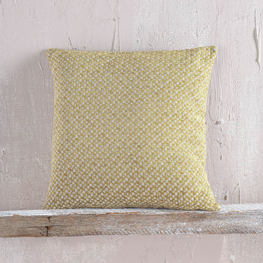 Διακοσμητική Μαξιλαροθήκη Φιγούρας (40x40) Ζακάρ Σενίλ Rythmos Editor Χρυσό