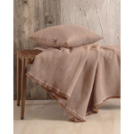 Ριχτάρι για Τριθέσιο Καναπέ (180x280) Ζακάρ 4 Εποχών Rythmos Elysse Καφέ