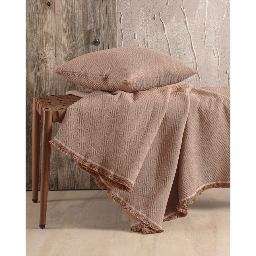 Ριχτάρι για Πολυθρόνα (160x180) Ζακάρ 4 Εποχών Rythmos Elysse Καφέ