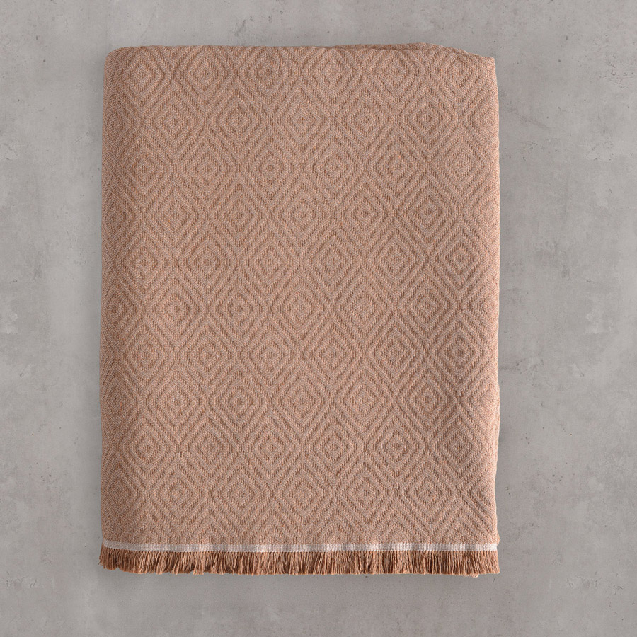 Ριχτάρι για Πολυθρόνα (160x180) Ζακάρ 4 Εποχών Rythmos Elysse Καφέ