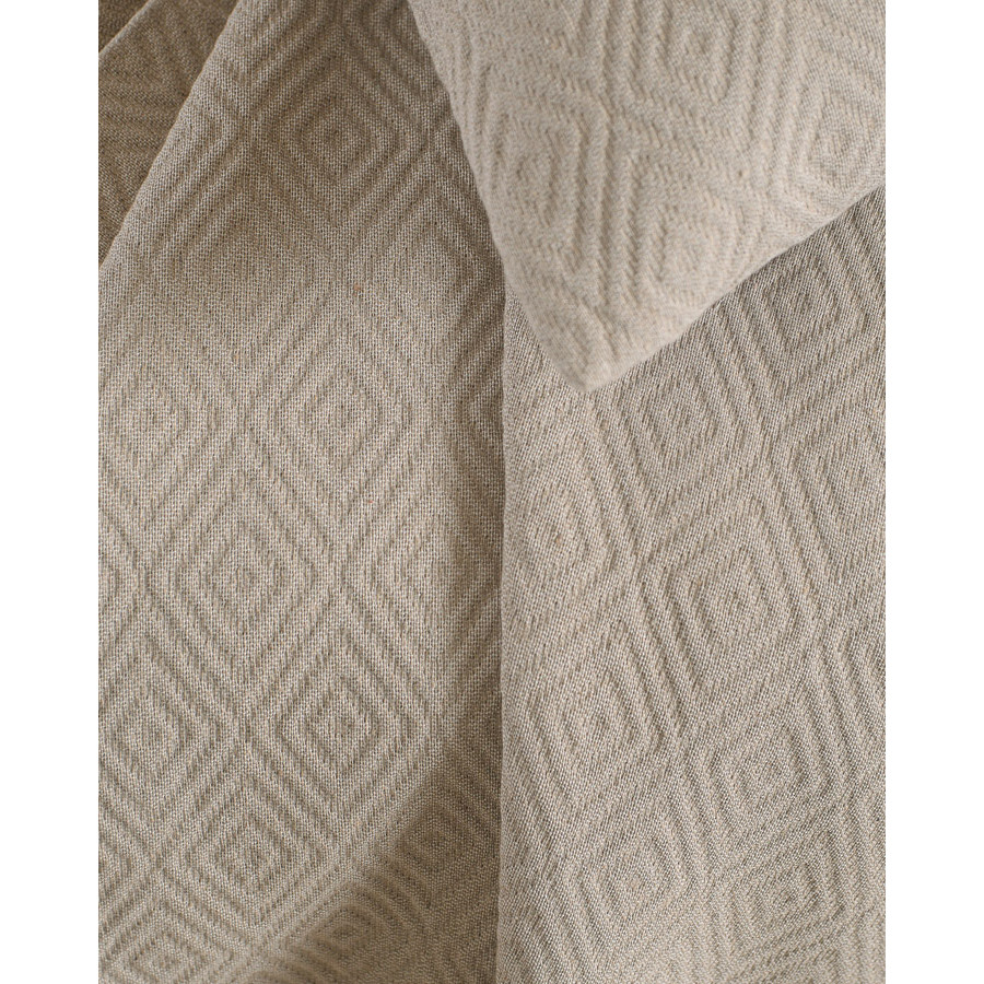 Ριχτάρι για Πολυθρόνα (160x180) Ζακάρ 4 Εποχών Rythmos Elysse Μπεζ-Γκρι