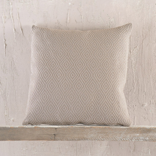 Διακοσμητική Θήκη για Μαξιλάρι (40x40) Ζακάρ Rythmos Elysse Γκρι-Μπεζ