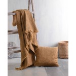 Ριχτάρι για Πολυθρόνα (160x180) Ζακάρ Σενίλ Διπλής Όψης Rythmos Essie Ώχρα