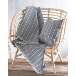 Ριχτάρι για Πολυθρόνα (160x180) Ζακάρ Rythmos Felipe Σκούρο Γκρι