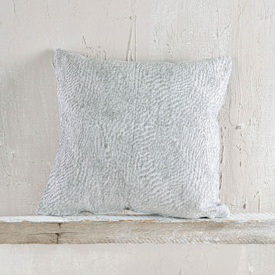 Διακοσμητική Θήκη για Μαξιλάρια Φιγούρας (40x40) Ζακάρ Σενίλ Rythmos Fidel Γκρι