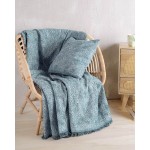 Ριχτάρι για Διθέσιο Καναπέ (180x240) Ζακάρ Σενίλ Rythmos Fidel Μπλε